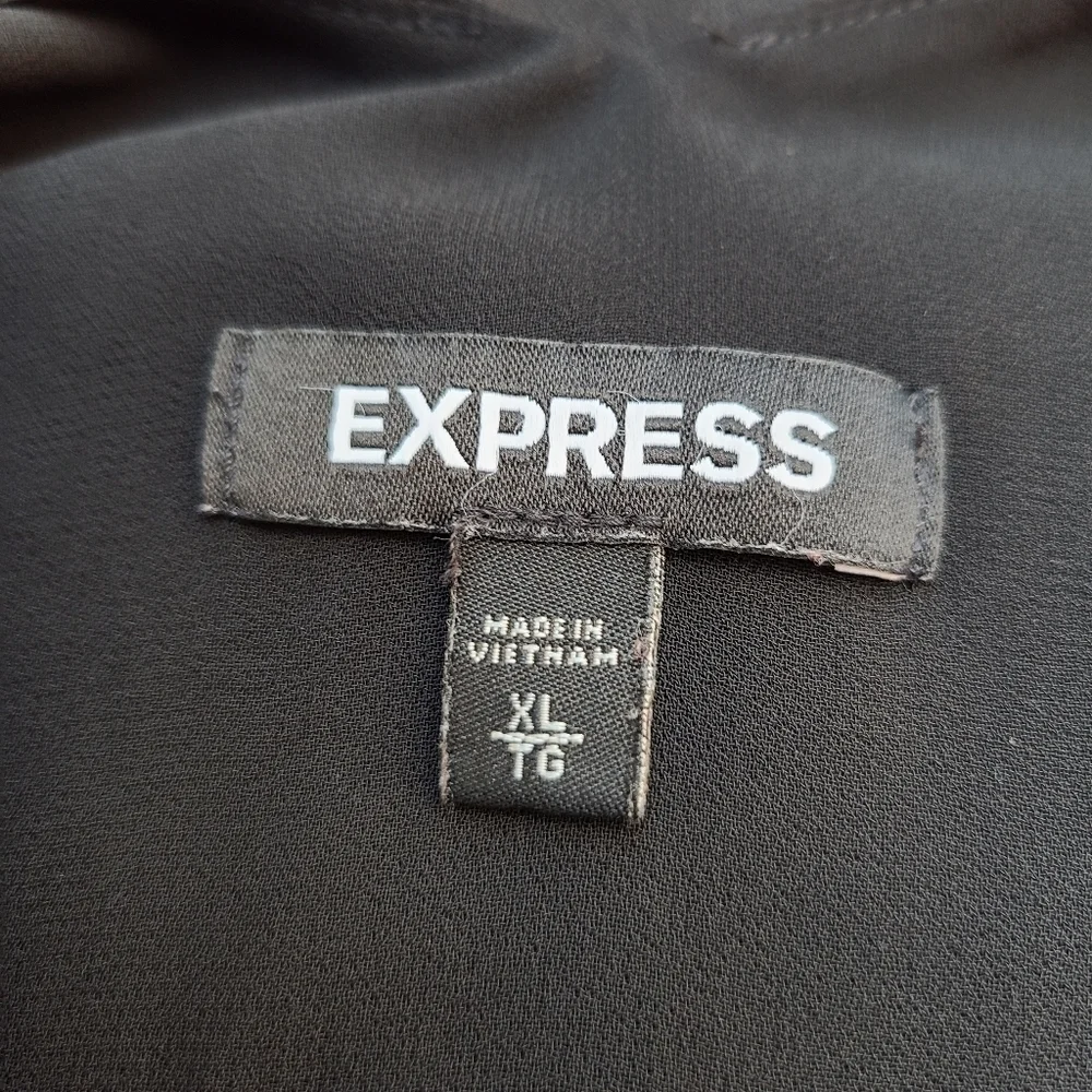 Express Black Tank Top with Accent Stitching - Picture 7 of 9